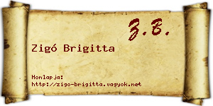 Zigó Brigitta névjegykártya