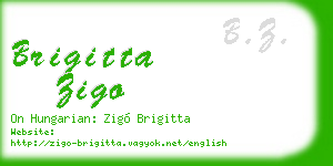 brigitta zigo business card